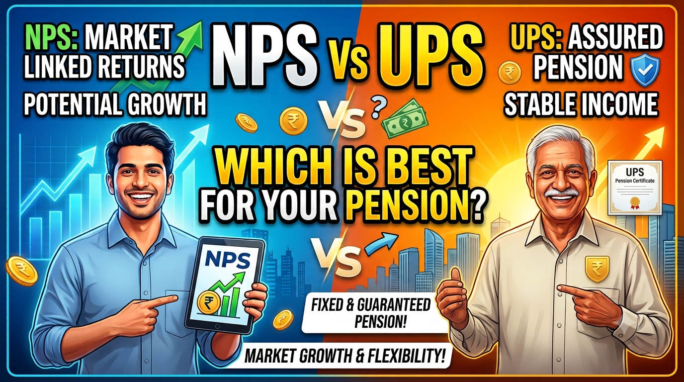 NPS vs UPS comparison for Central Government employees