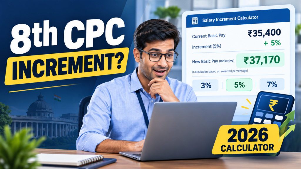 8th CPC Annual Increment Calculator 2026 – Calculate Increment
