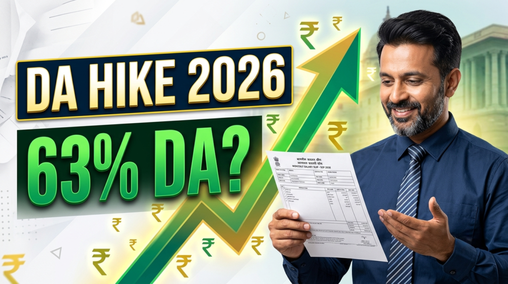 DA Hike September 2026 Know the expected 3% DA increase, 63% DA rate, effective date, arrears and salary impact for Central Government employees.