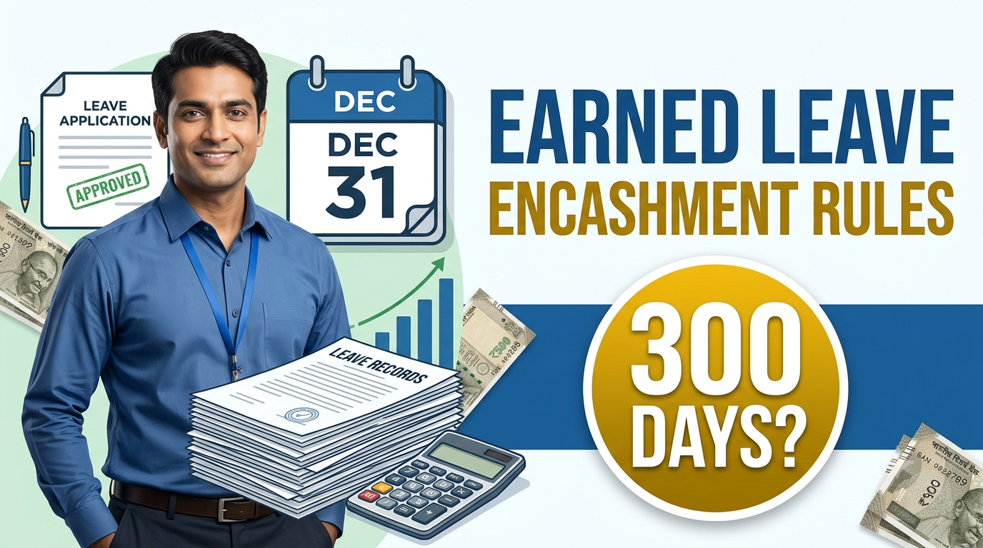 Earned Leave Encashment Rules 300-Day Limit, Calculation & Retirement Benefits Explained