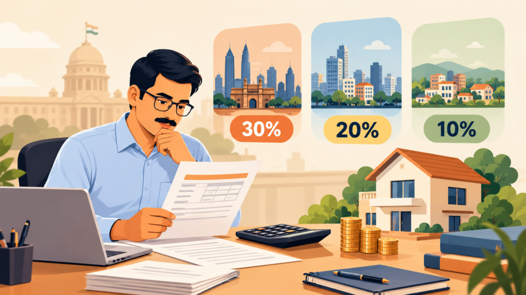 HRA Rules for Central Government Employees 30%, 20% or 10% Find Your HRA Rate